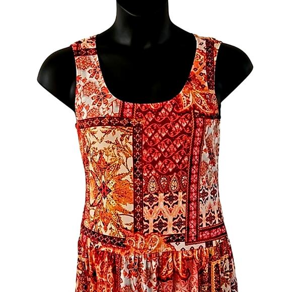 Connected Apparel Women’s Patch-Work Sleeveless Fit-&-Flare Sundress Size 8 - Picture 6 of 6